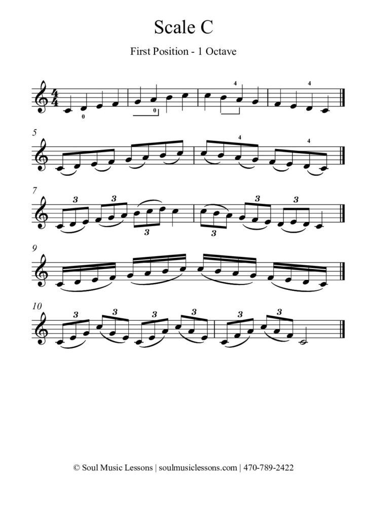 scale major first violin